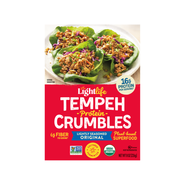 Lightlife Original Tempeh Plant-Based Protein Crumbles Same-Day
