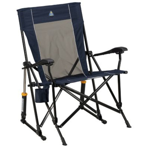 GCI Outdoor RoadTrip Rocker Oversized Hard Arm Rocking Camp Chair