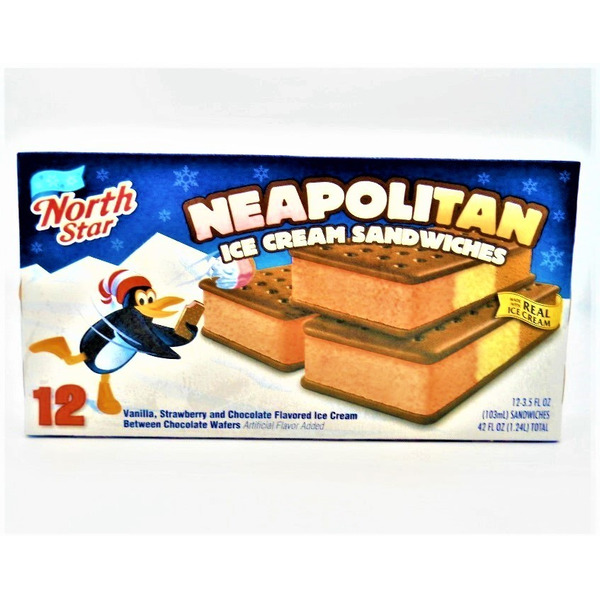 Prairie Farms Premium Neapolitan Ice Cream Sandwiches Same-Day