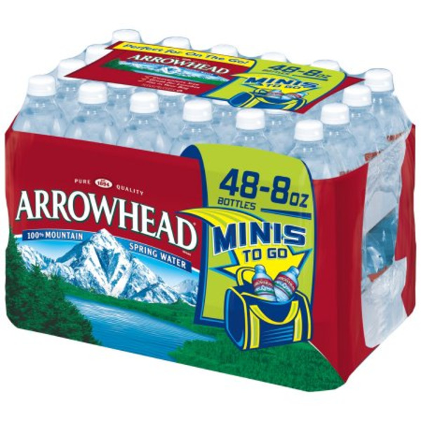 Arrowhead Natural Spring Water - 48/8 oz plastic bottles