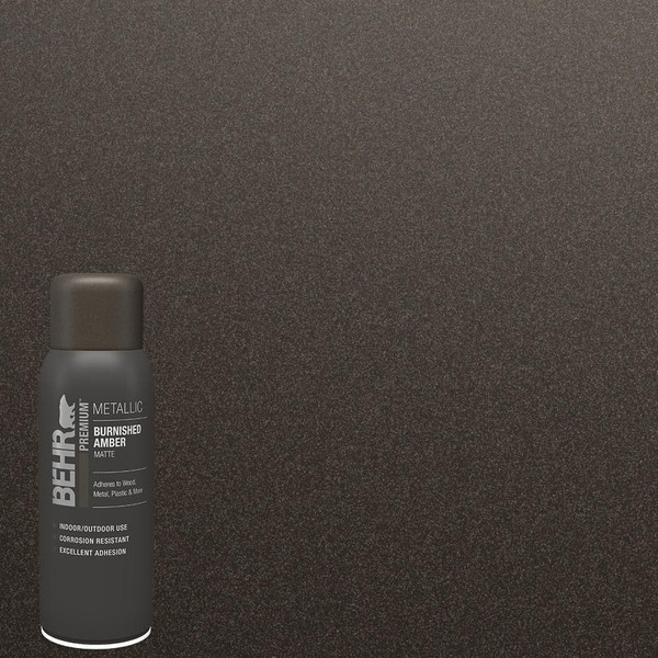 Behr Premium 11 Oz. Burnished Amber Matte Interior/exterior Metallic Spray Paint