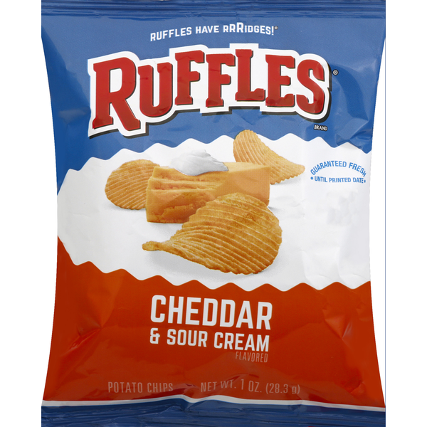 Ruffles Potato Chips, Cheddar & Sour Cream