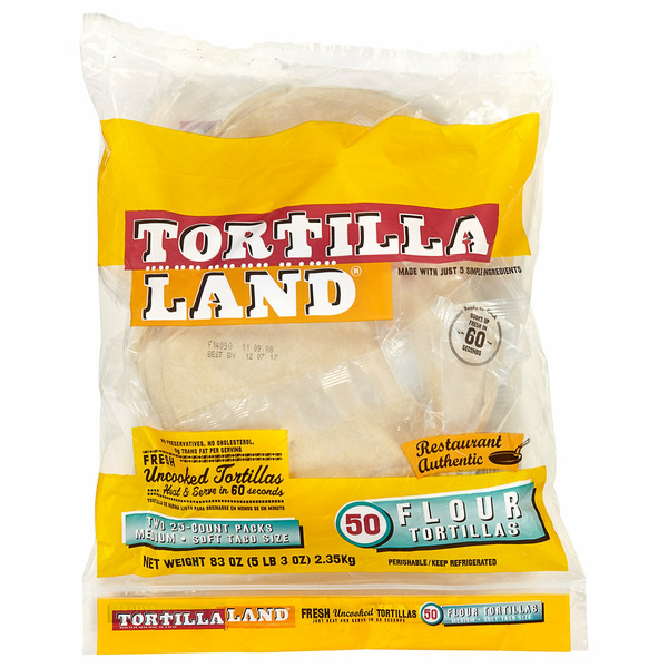 TortillaLand Flour Tortillas, 50-count