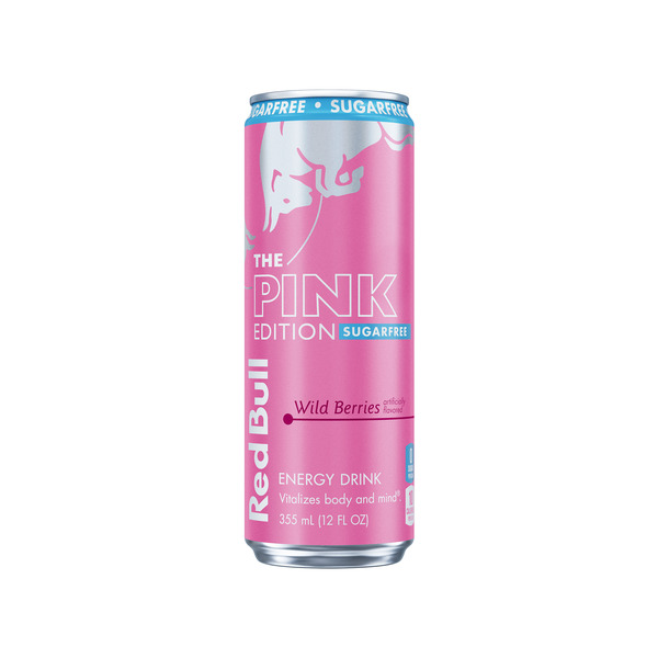 Red Bull Pink Edition Sugarfree Energy Drink Can