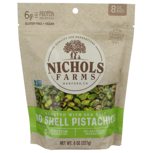Nichols Farms Roasted With Sea Salt No Shell Pistachios