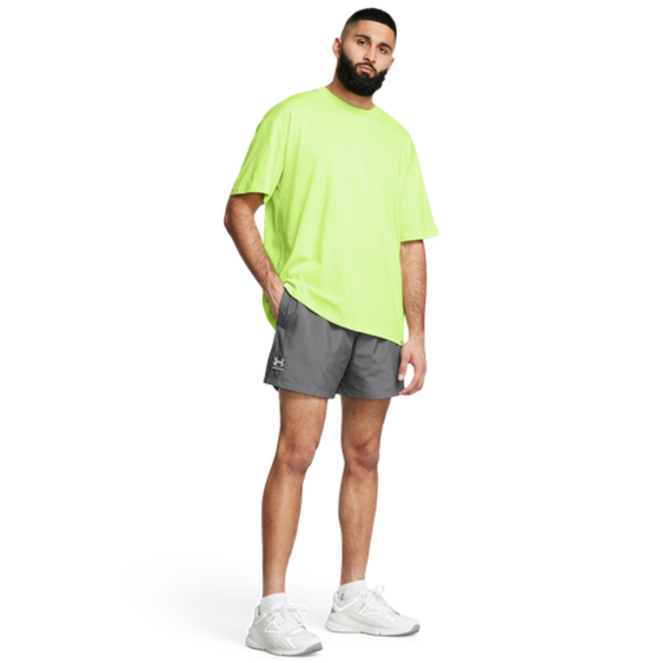 Under Armour Men's Icon Volley Shorts, Large - Castlerock & White