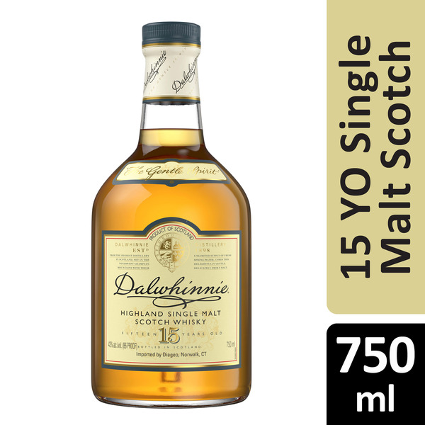 Dalwhinnie 15 YR Highland Single Malt Scotch Whisky Same-Day