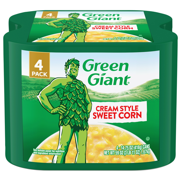 Green Giant Sweet Corn, Cream Style, 4 Pack Same-Day Delivery or