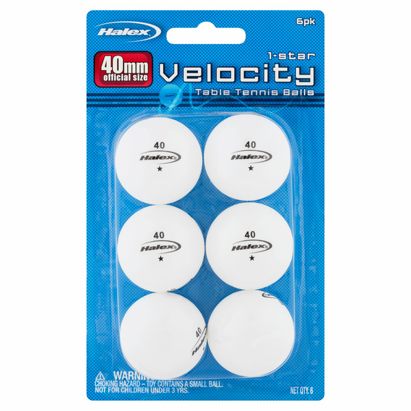 Halex 1-star Velocity Table Tennis Balls Same-Day Delivery or