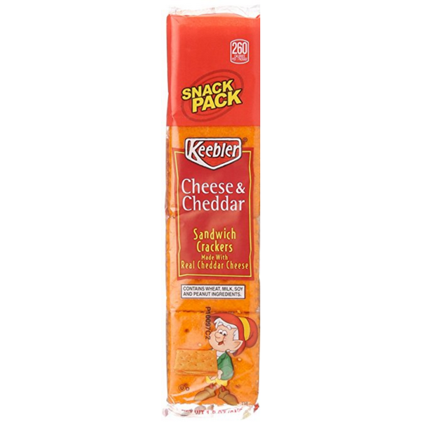 Keebler - Cheese & Cheddar Sandwich Crackers - 12/1.8 Oz