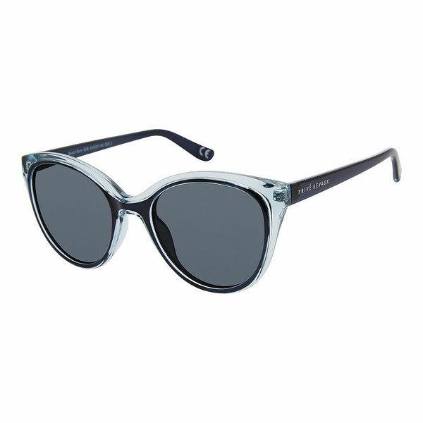 Privé Revaux Women's The Beach Bum Cat Eye Polarized Sunglasses - Black Aqua