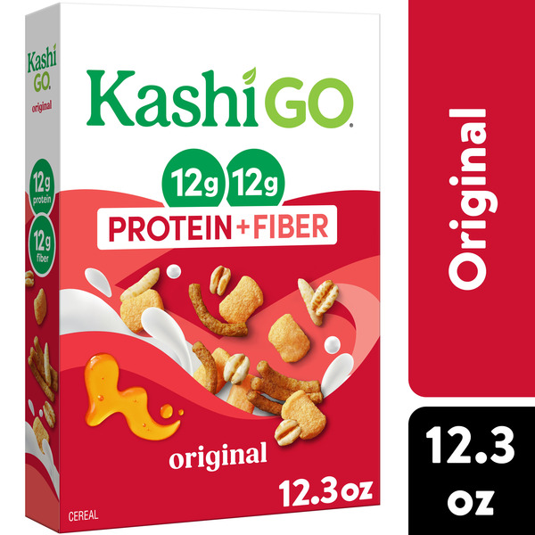 Kashi GO Protein Cereal, 12g Protein, 12g Fiber, Original,  Box (1 Box)