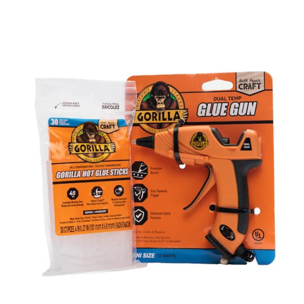 Gorilla 4 in Mini Hot Glue Sticks
