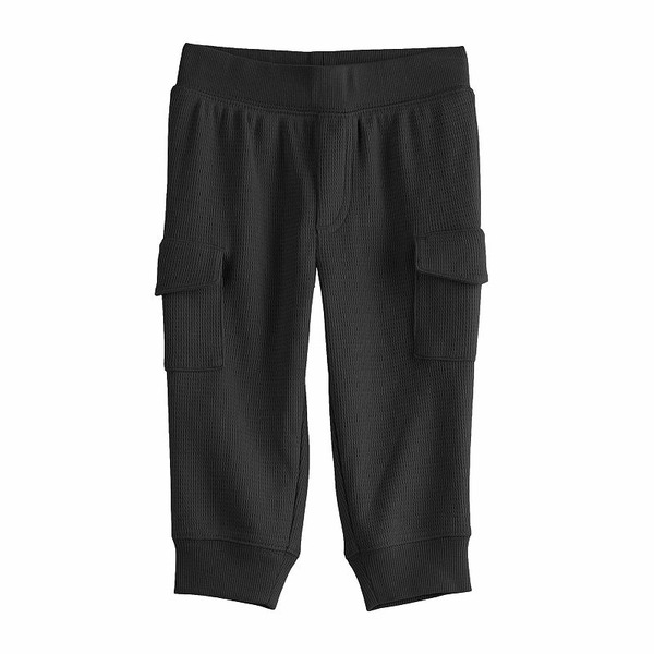 Jumping Beans Baby Boy Jumping Beans Thermal Cargo Pants, Boy's, Size: 24 Months, Black Luxe