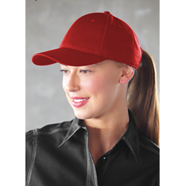 Chef Works - Baseball Cap, adjustable buckle closure, 100% polyester, red