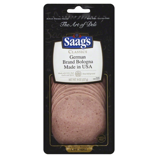 Saag's Bologna, German Brand (8 oz) Instacart