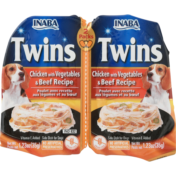 Inaba Churu Side Dish for Dogs, Chicken with Vegetables & Beef