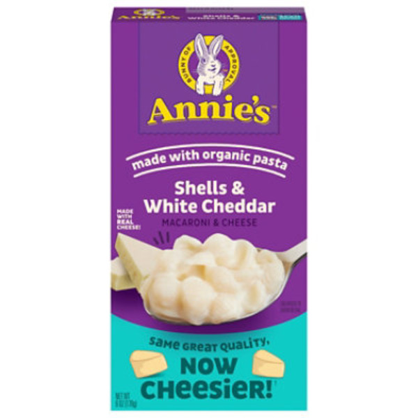 Annie's Organic Shells Pasta and White Cheddar Cheese