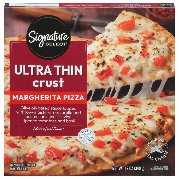 Signature SELECT Pizza, Ultra Thin Crust, Margherita