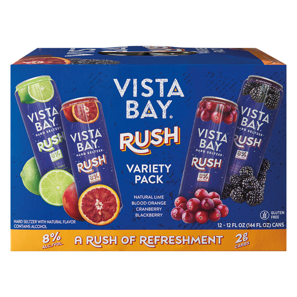 Vista Bay Rush Hard Seltzer Variety Pack Same-Day Delivery or