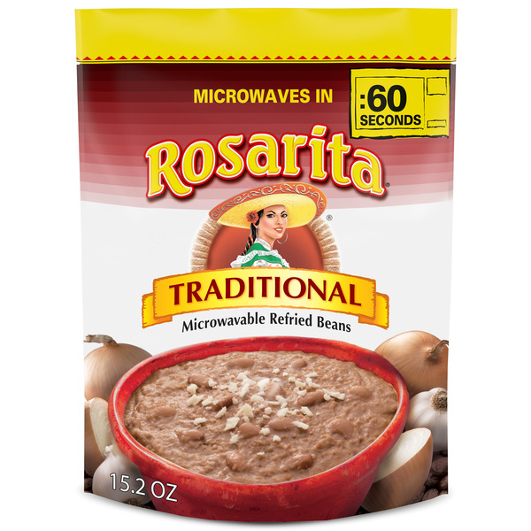Rosarita Traditional Microwavable Refried Beans Same-Day Delivery