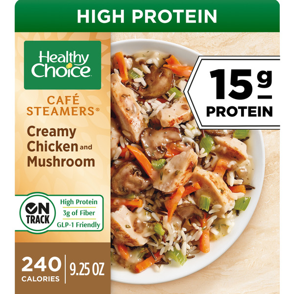 Healthy Choice Cafe Steamers Creamy Chicken & Mushroom, Frozen Meal