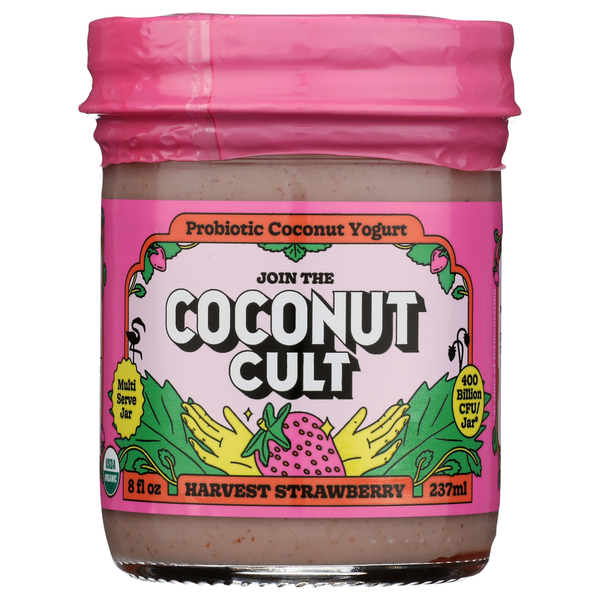 Coconut Cult Probiotic Harvest Strawberry Coconut Yogurt Same-Day
