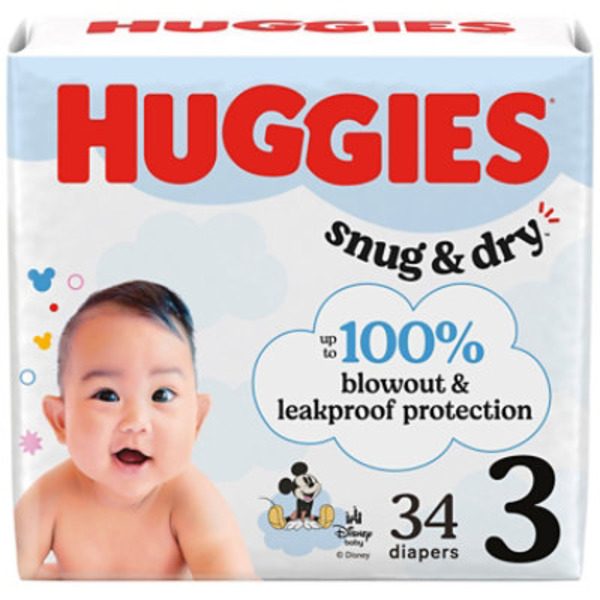 Huggies Size 3 (16-28 lb) Diapers (16-28 lbs (7-13 kg))