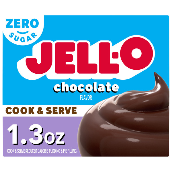 Jell-O Zero Sugar Chocolate Flavor Cook & Serve Pudding & Pie