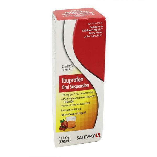 Signature Home Berry Flavored Children's Ibuprofen Liquid (4 fl oz