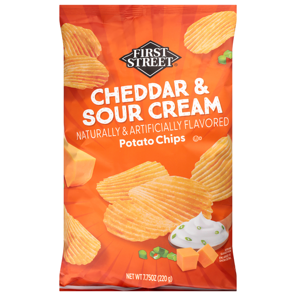 First Street Cheddar & Sour Cream Potato Chips