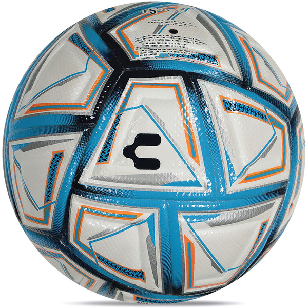 Charly Ignis Striker Soccer Ball, Size 5 - Blue/Orange