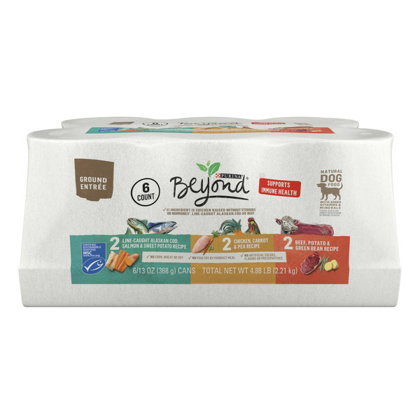 Purina Beyond Chicken, Beef and Cod Ground Entree Grain Free Wet Dog Food