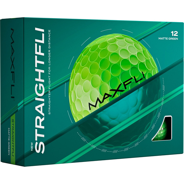 Maxfli StraightFli Matte Golf Balls - Matte Green