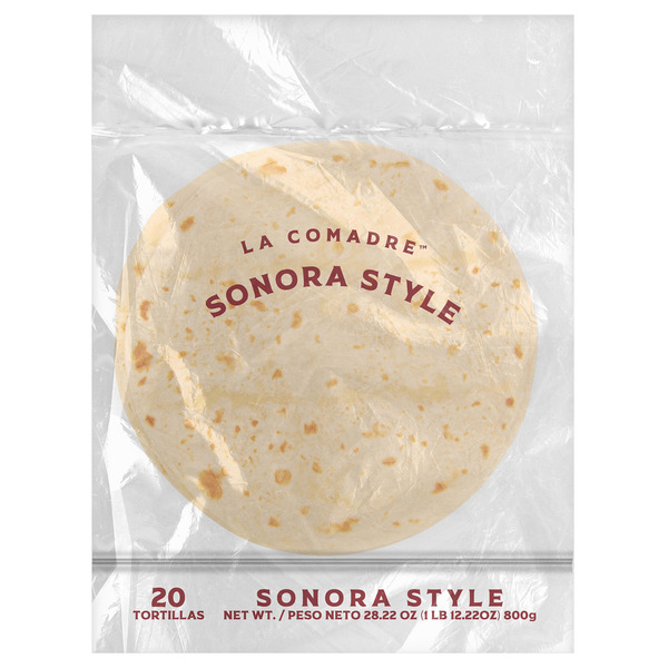 La Comadre Sonora Style Flour Tortillas,  Soft Taco Size, 20 Count