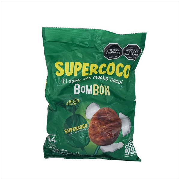 Supercoco Coconut Flavored Bombón Hard Candies Same-Day Delivery