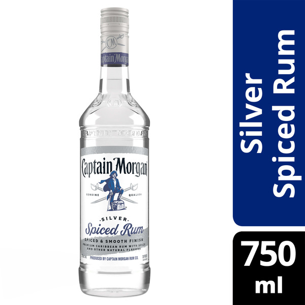 Captain Morgan Silver Spiced Rum Same-Day Delivery or Pickup