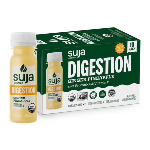 Suja Organic Ginger Pineapple Wellness Shots, 2 fl oz, 10-count