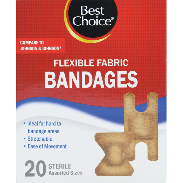 Best Choice FLEX ASSORTED KNUCKLE FINGER BANDAGES