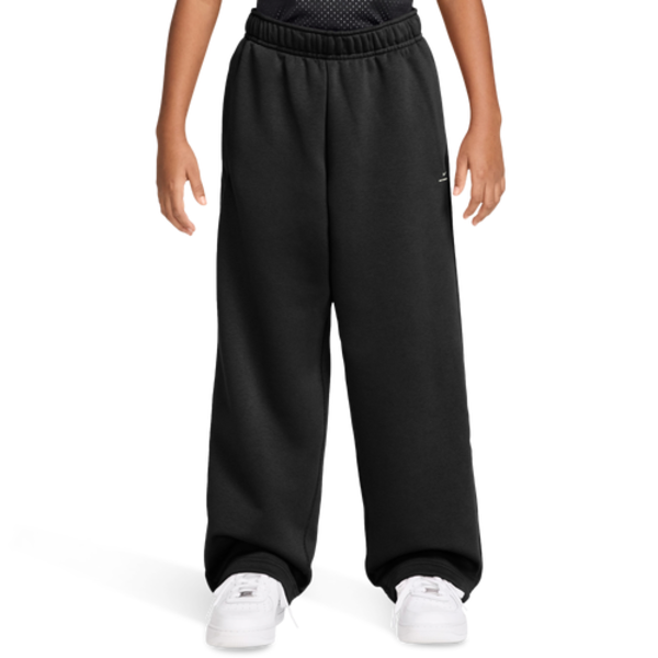 Nike Boys' Brush Fleece Pant, S - Black/Beige