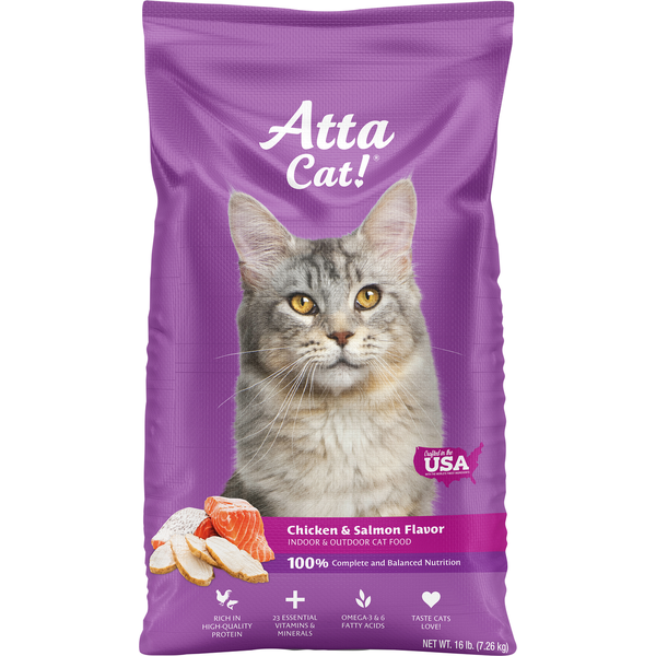 Atta Cat! Cat Food, Chicken & Salmon Flavor Same-Day Delivery
