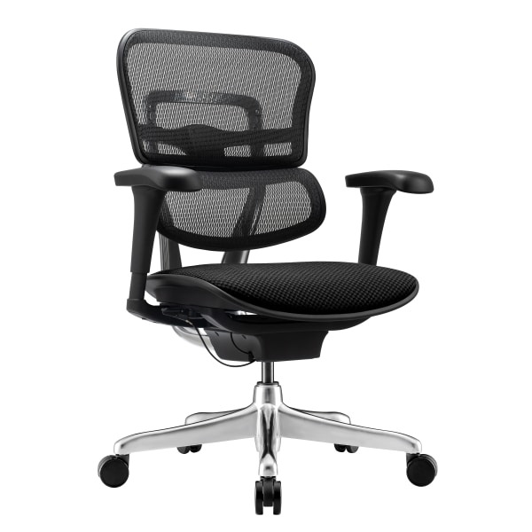 WorkPro 12000 V2 Series Ergonomic Mesh & Fabric High-Back Office Chair - Black