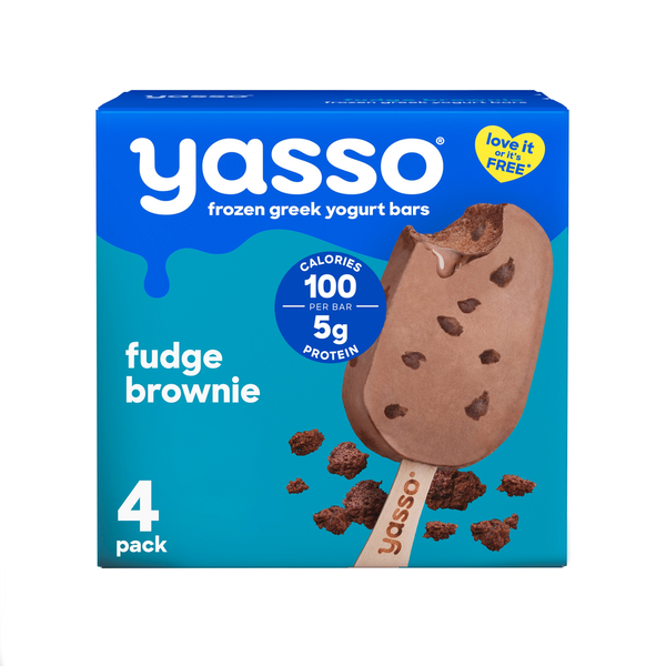 Yasso Frozen Greek Yogurt Bars Fudge Brownie Same-Day Delivery or