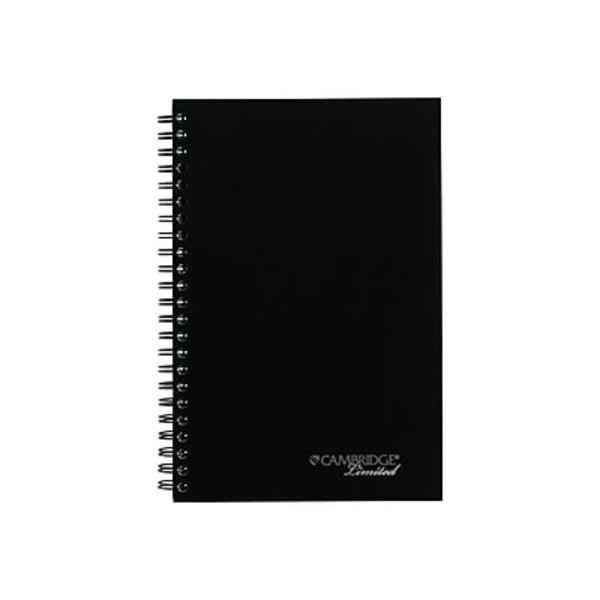 Mead Business Spiral Notebook Black 5 X8 1 Subject