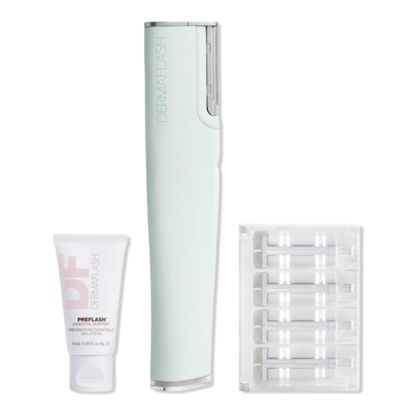 DERMAFLASH LUXE+ Advanced Sonic Dermaplaning + Peach Fuzz Removal - Sea Foam