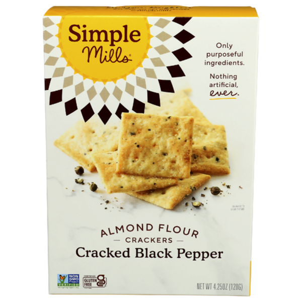 Simple Mills Almond Flour Cracked Black Pepper Crackers