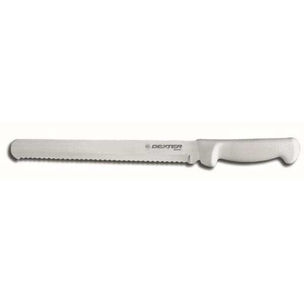 Dexter Basics� - 10" Scalloped Slicer, White Handle