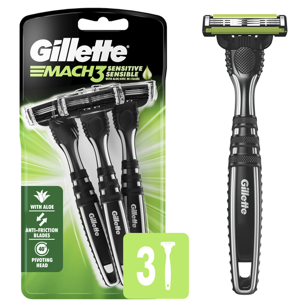 Gillette Mach3 Sensitive Razor Same-Day Delivery or Pickup | ALDI