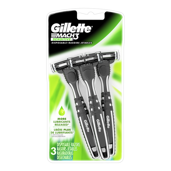 Metro Gillette Mach 3 Disposable Sensitive Razors Same-Day Delivery ...