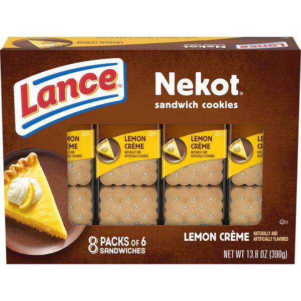 Lance Nekot Lemon Creme Sandwich Cookies Same-Day Delivery or